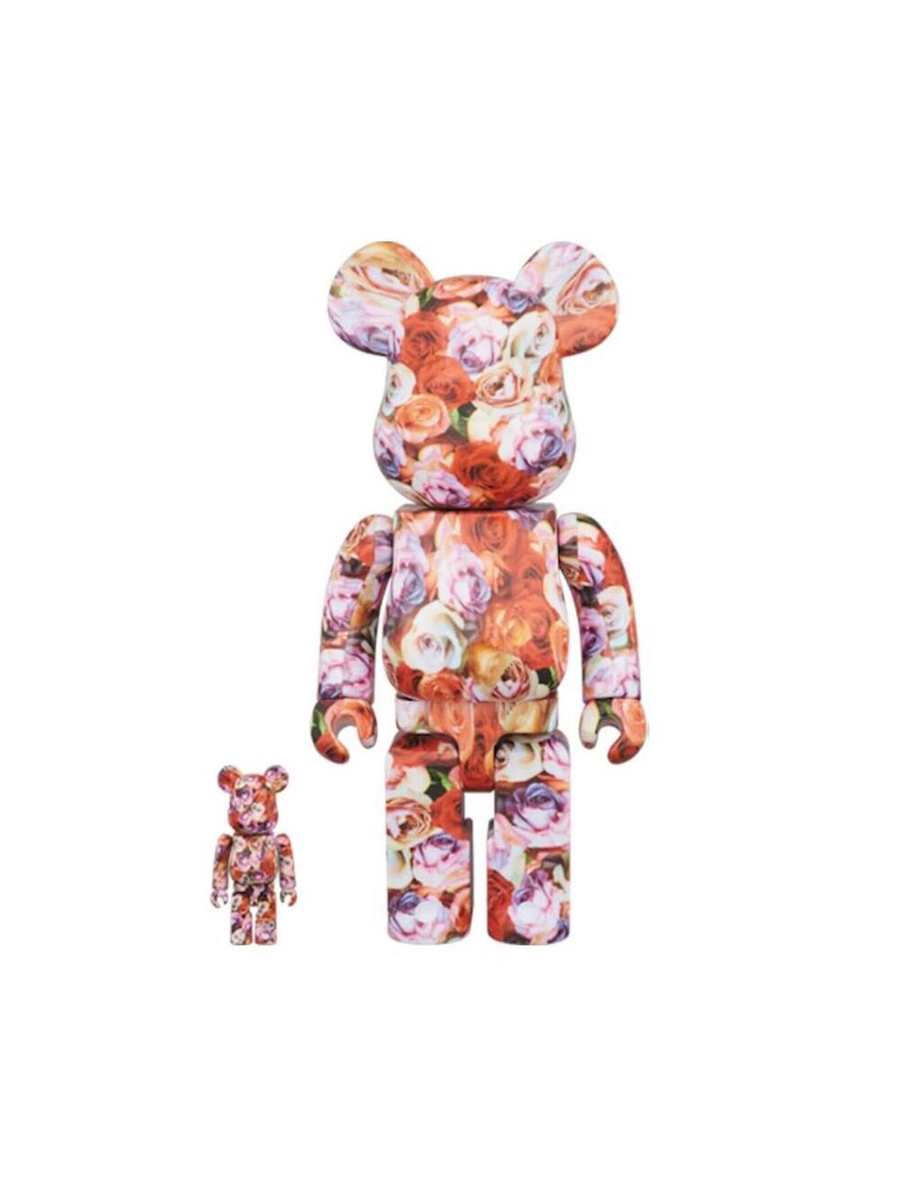 (P) Bearbrick Mika Ninagawa Rose Figure 100% & 400% Set (2017) Medicom Toy Art